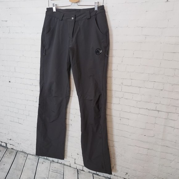 Mammut Traleika Soft Shell Pants Size 8 Dark Gray - Picture 2 of 9